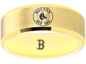 Boston Red Sox Ring Red Sox Wedding Ring Gold Sizes 6 - 13 #redsox