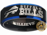 Buffalo Bills Ring | Black & Blue Ring | Customizable