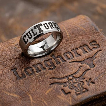 Texas Longhorns Ring | Matte Silver Ring | CULTURE Ring