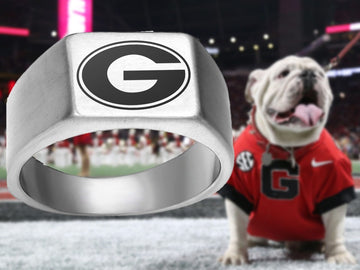 Georgia Bulldogs Ring Bulldogs Logo Ring Silver #uga #bulldogs
