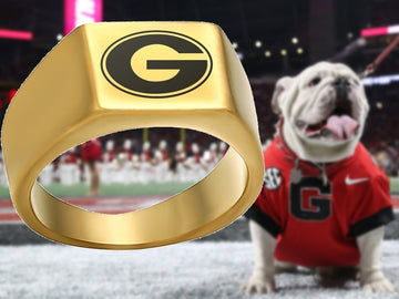 Georgia Bulldogs Ring Bulldogs Logo Ring Gold #uga #bulldogs