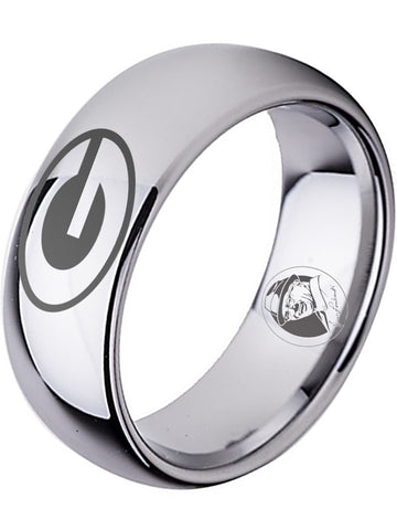 Green Bay Packers Ring Silver Wedding Ring | Sizes 5-16
