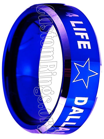 Dallas Cowboys Ring 8mm Blue Ring NFL Ring #dallas #cowboys #nfl