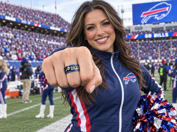 Buffalo Bills Ring | Black & Blue Ring | Customizable