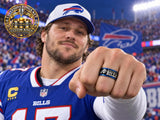 Buffalo Bills Ring | Black & Blue Ring | Customizable