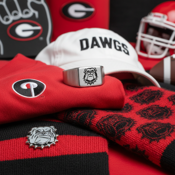 Georgia Bulldogs Ring | Silver Titanium | Sizes 8-12