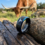 Texas Longhorns Ring | Black & Blue Logo UT Culture Ring