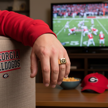 Georgia Bulldogs Ring Bulldogs Logo Ring Gold #uga #bulldogs