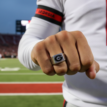 Georgia Bulldogs Ring Bulldogs Logo Ring Silver #uga #bulldogs
